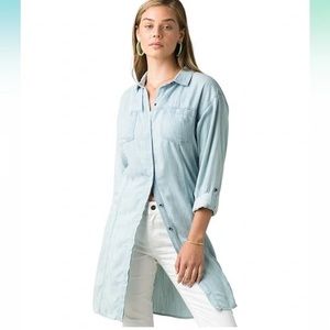 Prana Denim Button Down Dress